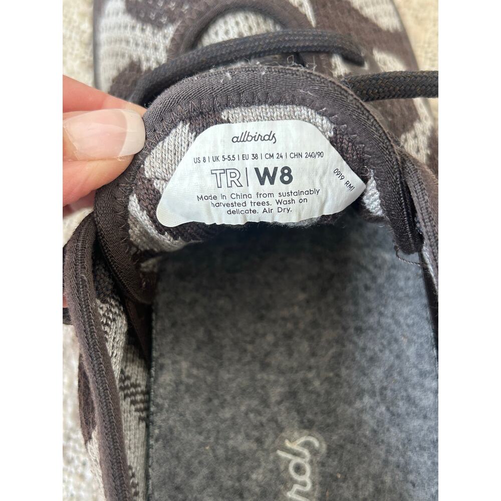 Allbirds Tree Runners Limited Edition Fungi Camo Brown Sneakers Womens Size 8 - Picture 6 of 7
